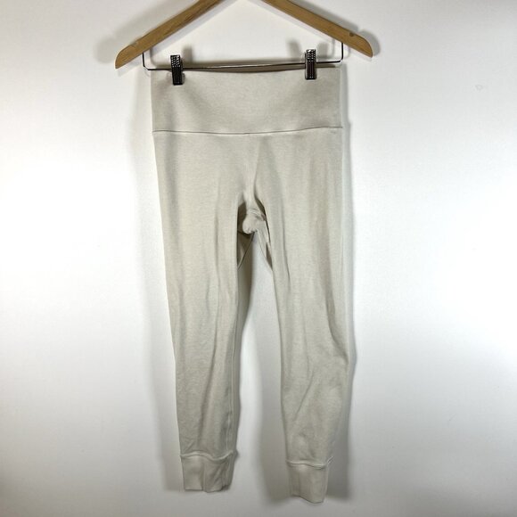 Athleta Softluxe Tight legging Silver Cloud/Cream Size Medium Yoga Athleisure - Picture 1 of 7